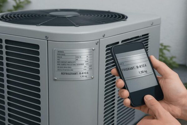 how to determine what refrigerant is in ac