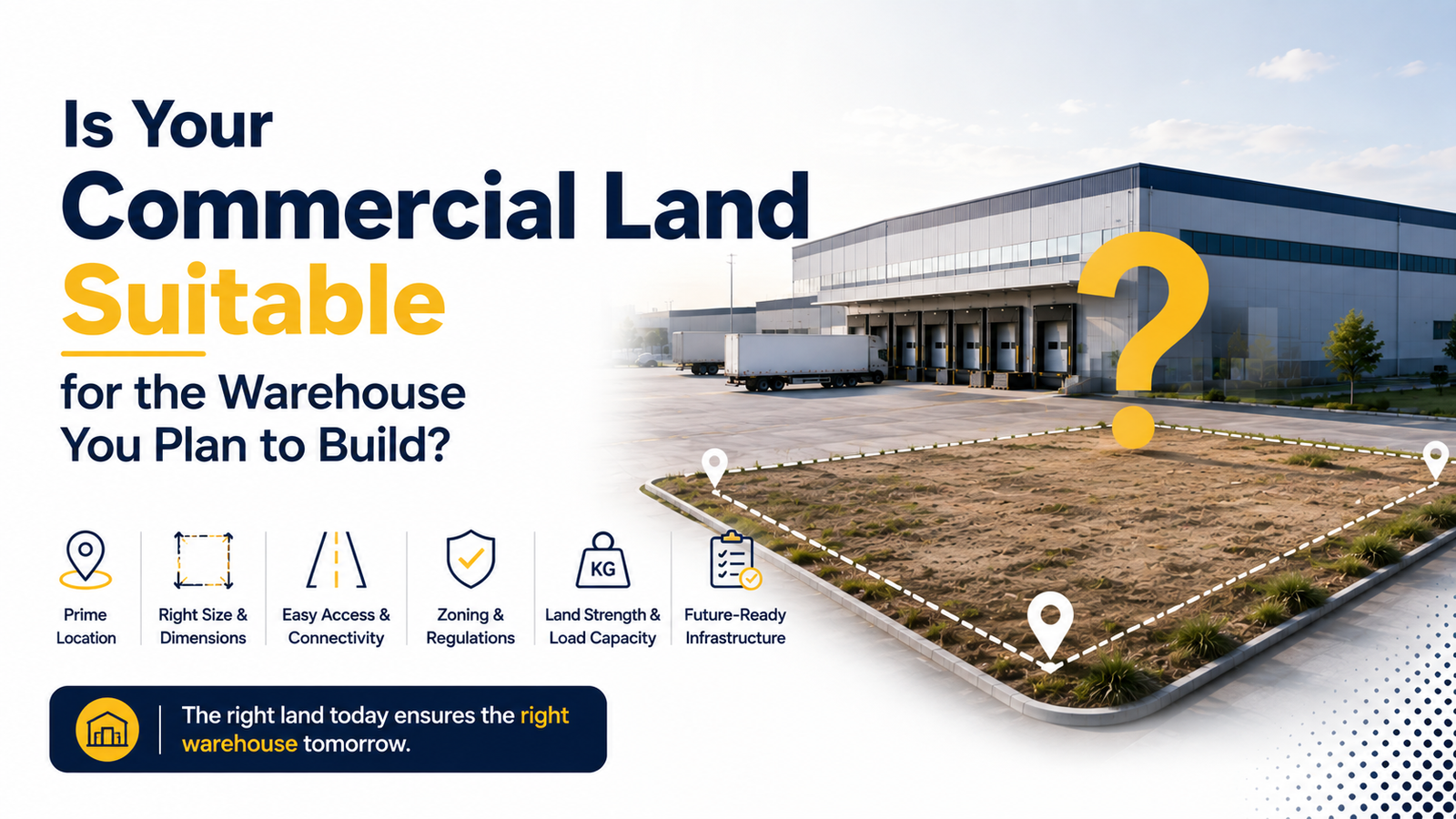Is Your Commercial Land Suitable for the Warehouse You Plan to Build?